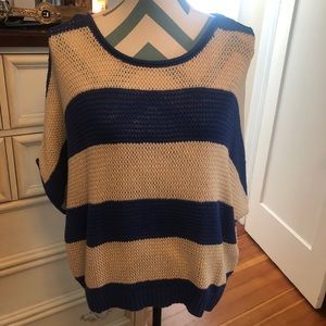 Oversized Striped Knit Top